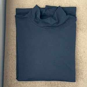 2 Bob Mackie XL mock turtlenecks. 1 Black 1Carmel